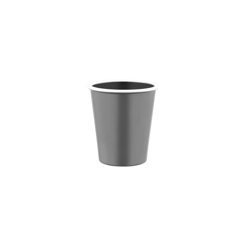 JAB VINTAGE GREY/WHITE RIM ENAMEL LOOK TUMBLER 80x90mm (*49969*) = PACK OF 24 X EACHES