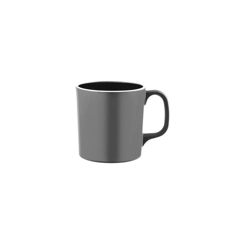 JAB VINTAGE GREY/WHITE RIM ENAMEL LOOK MUG  80x85mm (*49968*) = PACK OF 6 X EACHES