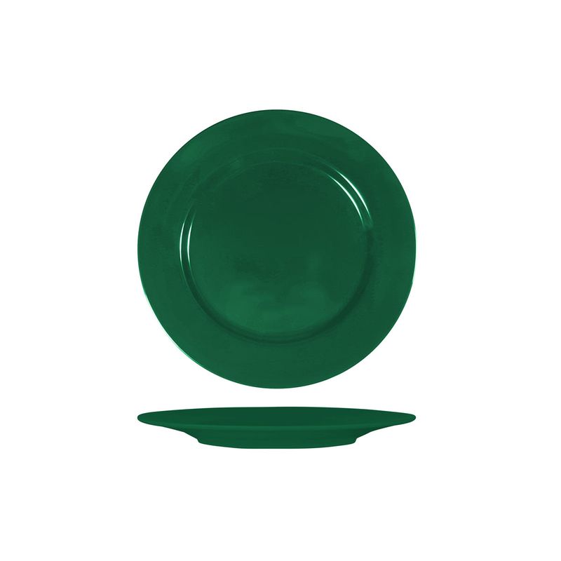 SUPERWARE GREEN GREEN ROUND PLATE RIM 230mm (*SUPER20402*) = PACK OF 6 X EACHES
