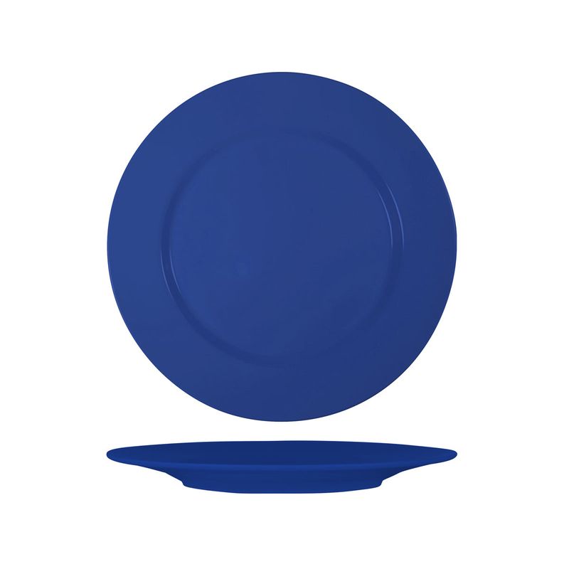 SUPERWARE DARK BLUE ROUND PLATE RAISED RIM 260mm (*SUPER20203*) = PACK OF 6 X EACHES