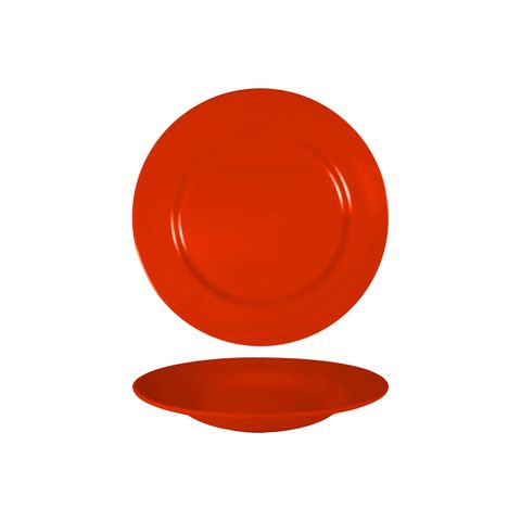 SUPERWARE RED ROUND SOUP PLATE 230mm (*SUPER20504*) = PACK OF 12 X EACHES