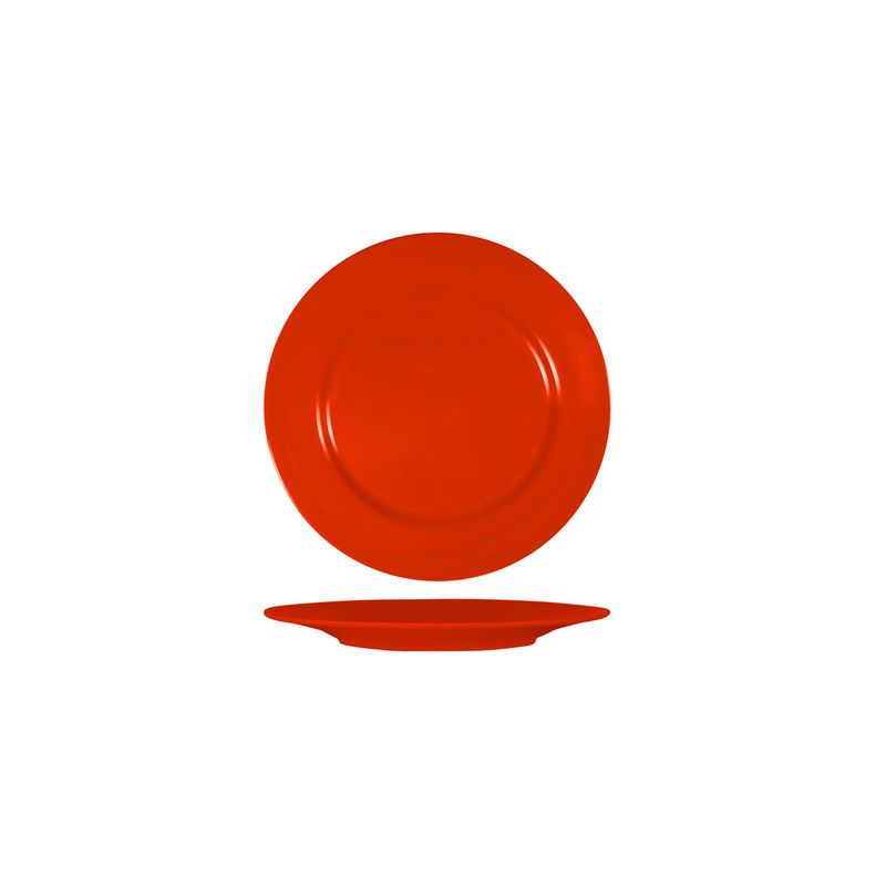 SUPERWARE RED ROUND PLATE RIM 165mm (*SUPER20501*) = PACK OF 6 X EACHES