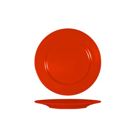 SUPERWARE RED ROUND PLATE RIM 230mm (*SUPER20502*) = PACK OF 6 X EACHES