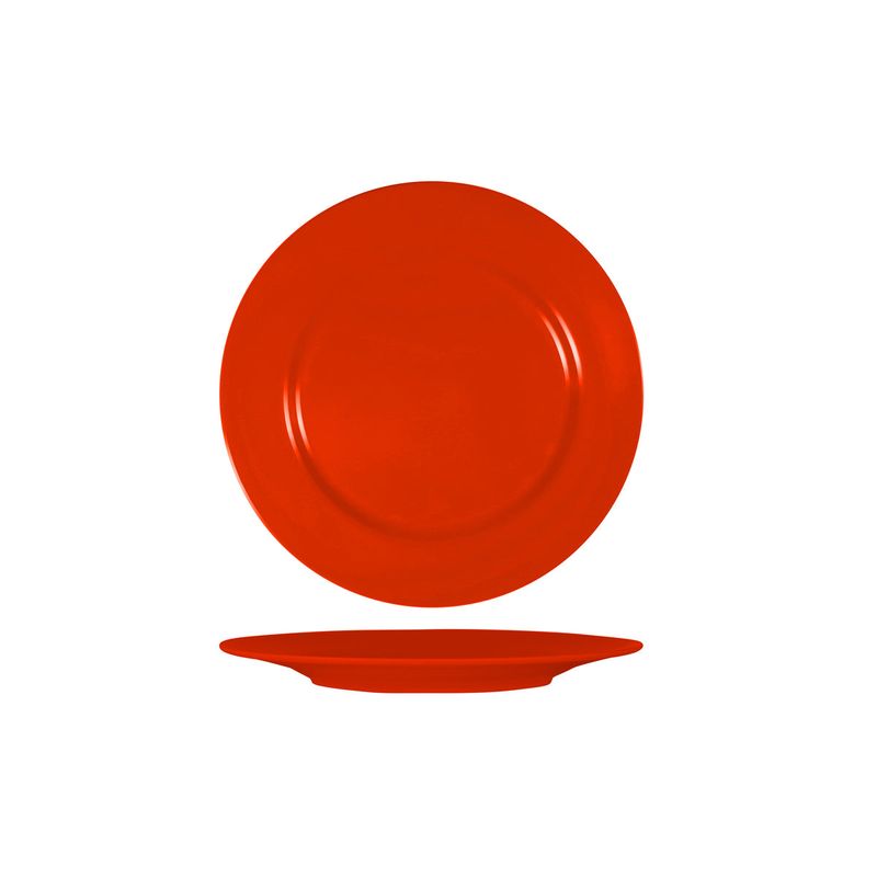 SUPERWARE RED ROUND PLATE RIM 230mm (*SUPER20502*) = PACK OF 6 X EACHES