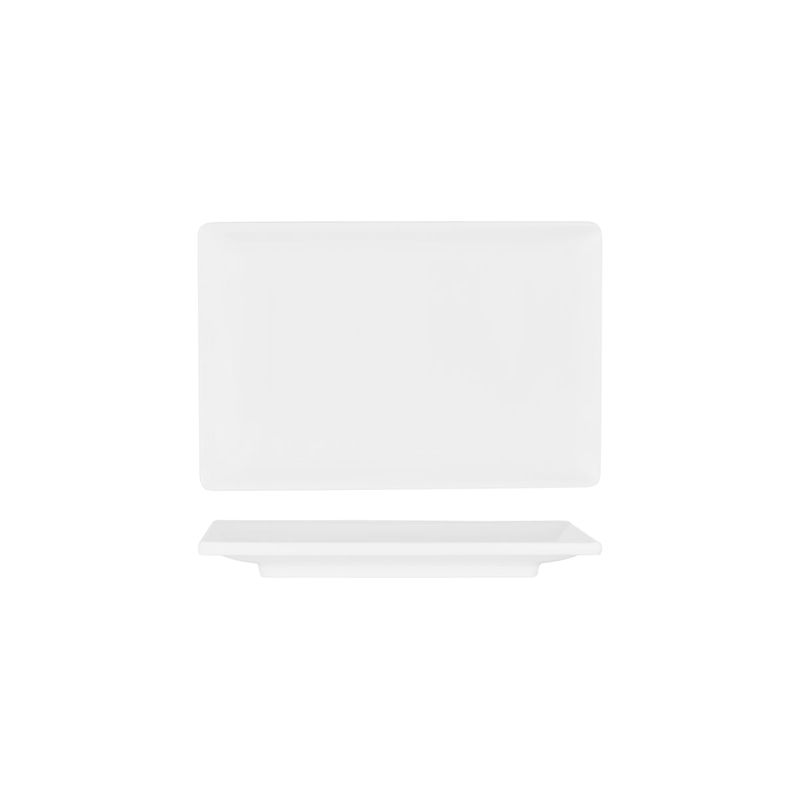 SUPERWARE SUSHI/RECT PLATE FOOTED 230x155mm (20150) (*49238*) = PACK OF 12 X EACHES