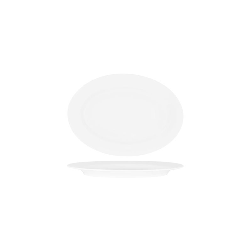 SUPERWARE OVAL PLATTER 240mm RIMMED WHITE (20122) (*49640*) = PACK OF 12 X EACHES