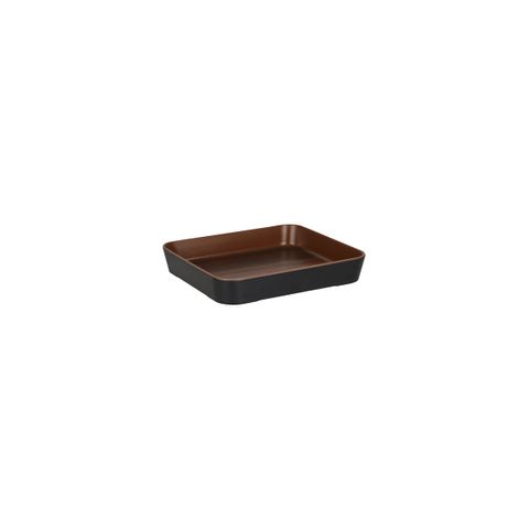 ZICCO MELAMINE INROOM BENT INSERT WALNUT/BLK 204x178x32.5mm (*46395*) = PACK OF 12 X EACHES