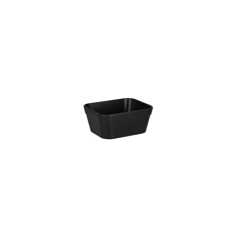 ZICCO MELAMINE MEDIUM INSERT BOWL SOLID BLACK 140x115x60mm (*46386*) = PACK OF 12 X EACHES