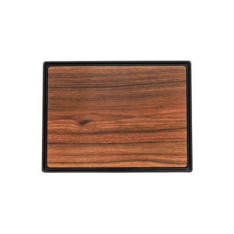 ZICCO MELAMINE CONTEMPO RECT ANTI-SLIP TRAY DARK400x300x15mm (*46621*) = PACK OF 4 X EACHES