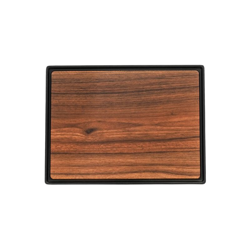 ZICCO MELAMINE CONTEMPO RECT ANTI-SLIP TRAY DARK400x300x15mm (*46621*) = PACK OF 4 X EACHES