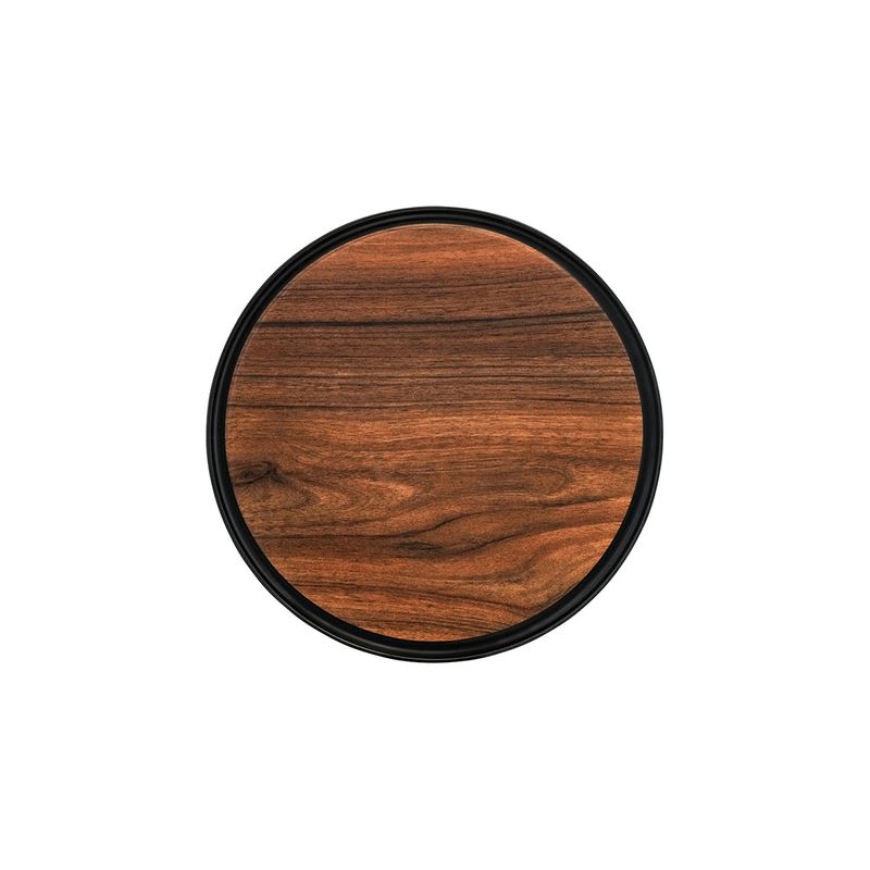 ZICCO MELAMINE CONTEMPO ROUND ANTI-SLIP TRAY DARK354x15 (*46627*) = PACK OF 6 X EACHES