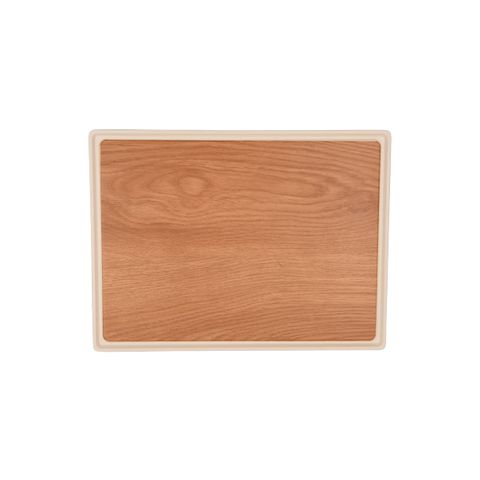 ZICCO MELAMINE CONTEMPO RECT ANTI-SLIP TRAY OAK 400x300x15mm (*46620*) = PACK OF 4 X EACHES