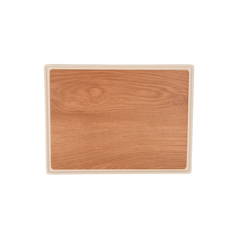 ZICCO MELAMINE CONTEMPO RECT ANTI-SLIP TRAY OAK 400x300x15mm (*46620*) = PACK OF 4 X EACHES