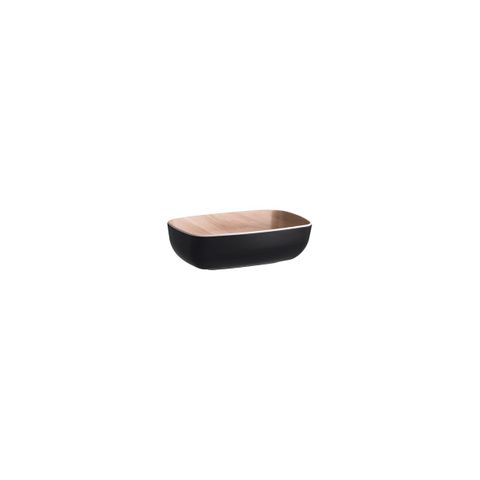 ZICCO MELAMINE ECHO BLACK/BIRCH GN 1/9 BOWL 176x108x55mm (*46536*) = PACK OF 12 X EACHES