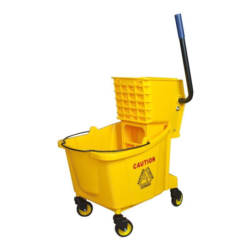 JIWINS SINGLE MOP WRINGER TROLLEY YELLOW PP 540x380x900mm (*JW-MP32*) =  1 X EACH