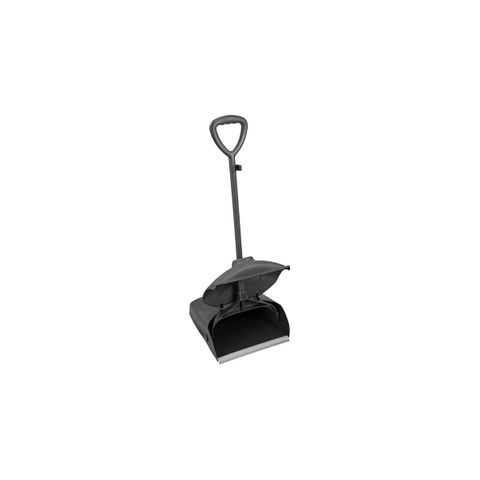 JIWINS WINDPROOF GARBAGE SHOVEL BLACK PP 330x290x1090mm (*JW-WGS*) = PACK OF 6 X EACHES