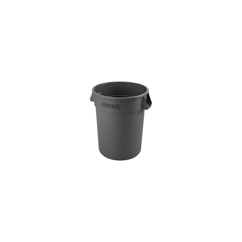 JIWINS ROUND RECYCLE BIN GREY PE 398x434mm 38lt (*JW-CR38E*) =  1 X EACH