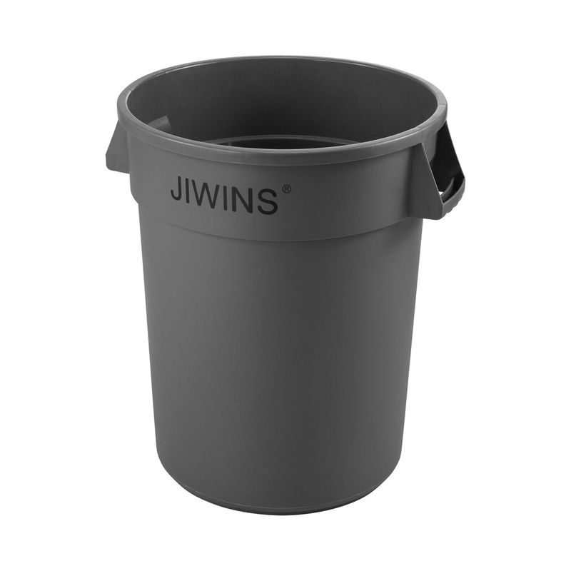 JIWINS ROUND RECYCLE BIN GREY PE 679x840mm 208lt (*JW-CR210E*) =  1 X EACH