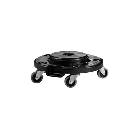 JIWINS ROUND DOLLY FOR 75/121/166/208lt BLACK PE 460x164mm (*JW-RCD*) = PACK OF 2 X EACHES