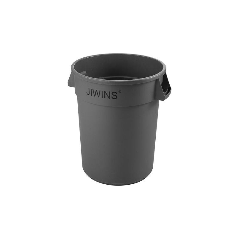 JIWINS ROUND RECYCLE BIN GREY PE 557x693mm 121lt (*JW-CR120E*) =  1 X EACH