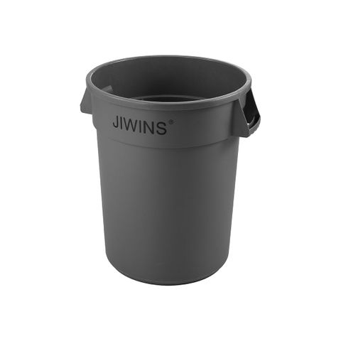 JIWINS ROUND RECYCLE BIN GREY PE 617x794mm 166lt (*JW-CR170E*) =  1 X EACH