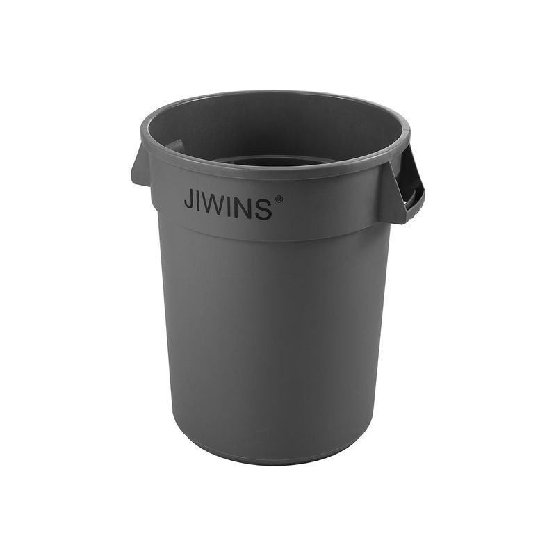JIWINS ROUND RECYCLE BIN GREY PE 617x794mm 166lt (*JW-CR170E*) =  1 X EACH