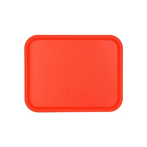 CHEF INOX PLASTIC TRAY POLYPROP 450x350x23mm RED (*06986-R*) = PACK OF 12 X EACHES