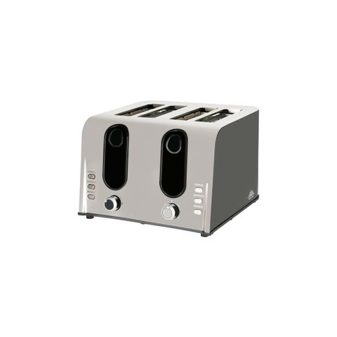 NOBLE & PRICE ELECTRIC TOASTER LUXURY 4 SLICE S/S 1600w (*9000-06*) =  1 X EACH