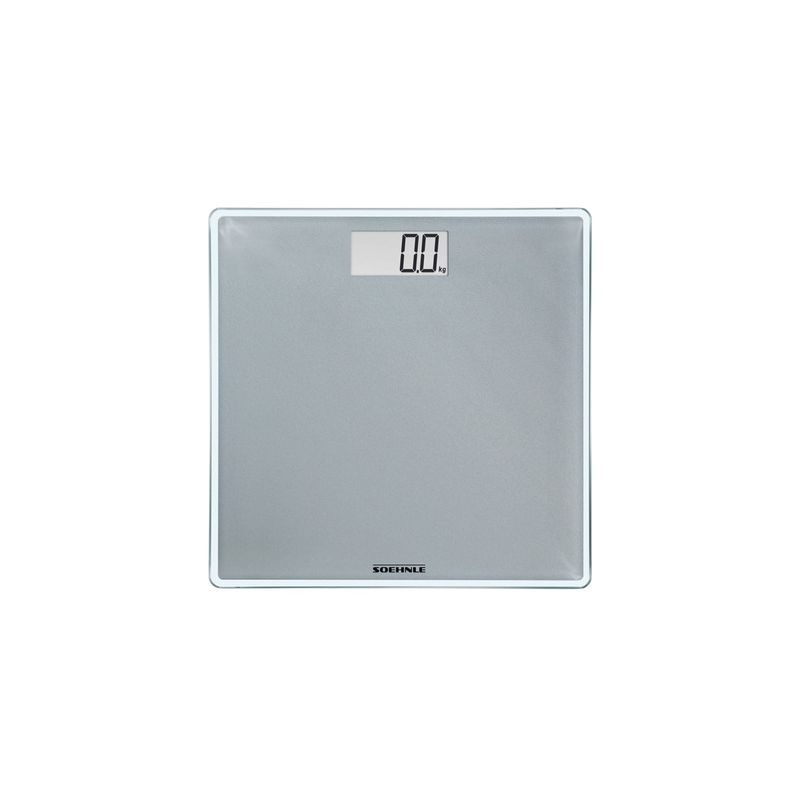 SOEHNLE STYLE SENSE COMPACT 300 DIGI BATH SCALE SILVER 180kg (*S63852*) = PACK OF 4 X EACHES