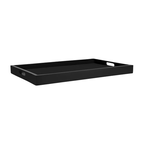 CHEF INOX TRAY ROOM SERVICE 620x400x50mm DARK MANGOWOOD (*04506*) =  1 X EACH