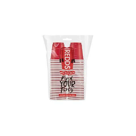 REDDS MICROS RED SHOT CUP 60ml 50PK (C 4) (*RC-60RD50-4*) = SLEEVE OF 4 X PACKETS