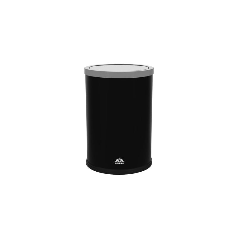 NOBLE & PRICE SWING TOP 9.0lt ROUND BIN BLACK 205x295mm (*9000-01*) =  1 X EACH
