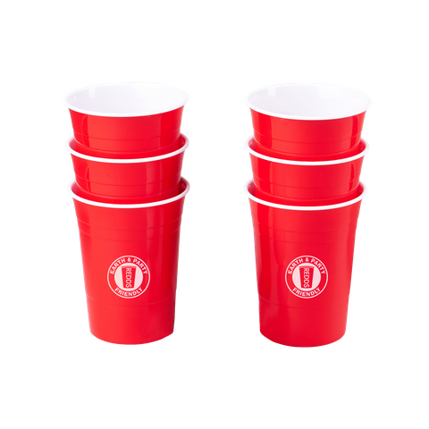 REDDS REUSABLES EDITION RED CUPS 425ml 3PK (*RC-RE425RD3-12*) = SLEEVE OF 12 X PACKETS