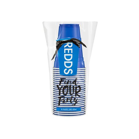 REDDS BLUE CUP 425ml 25PK (*RC-425BU25-12*) = SLEEVE OF 12 X PACKETS