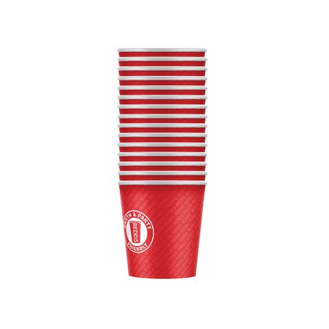REDDS MINIS PAPER CUP 285ml 15PK (*RC-PC285RD15-12*) = SLEEVE OF 12 X PACKETS