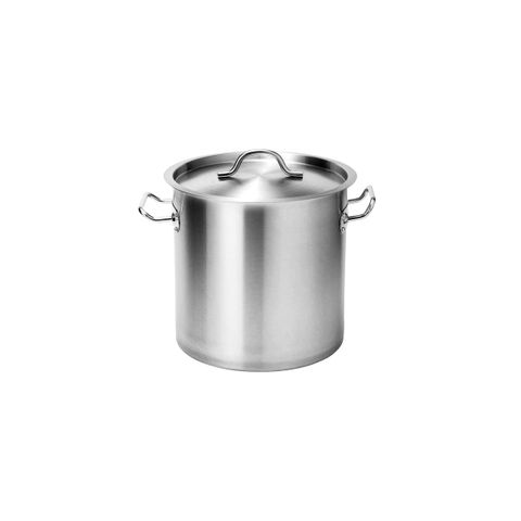 FORCE STOCK POT w/LID 250x250mm SS TRI-PLY 12lt (*73503*) =  1 X EACH