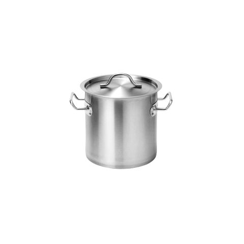 FORCE STOCK POT w/LID 200x200mm SS TRI-PLY 6lt (*73502*) =  1 X EACH