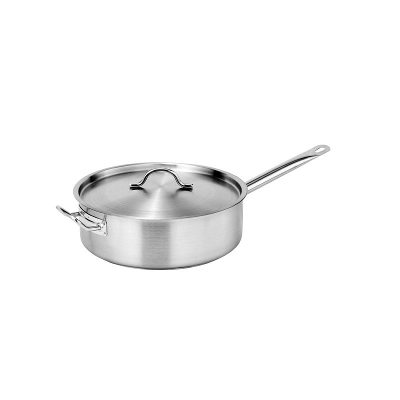 FORCE SAUTE PAN w/LID 300x100mm SS TRI-PLY 7.0lt (*73556*) =  1 X EACH