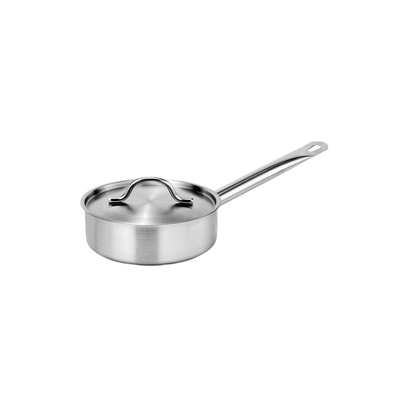 FORCE SAUTE PAN w/LID 220x75mm SS TRI-PLY 2.8lt (*73553*) =  1 X EACH
