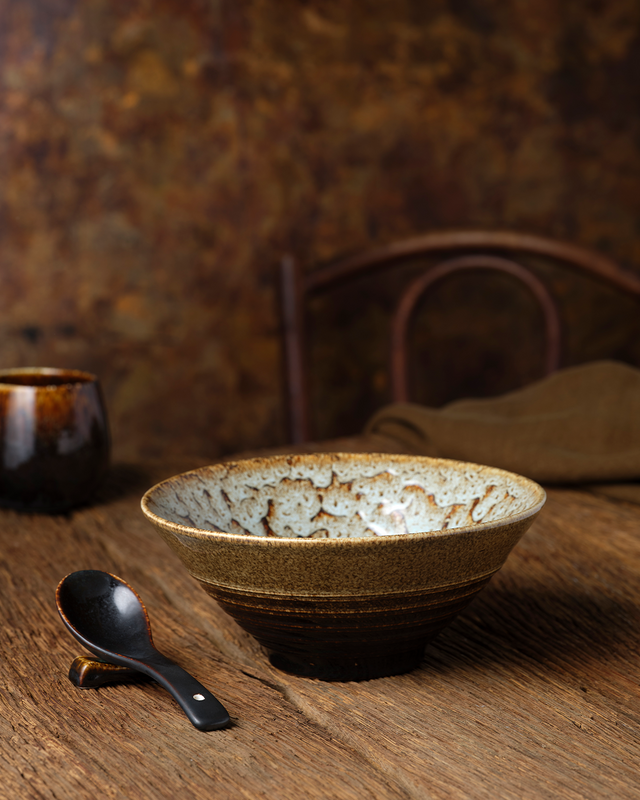 TABLEKRAFT FUSION LARGE SERVING SPOON 220x65x43mm PATINA (*902263*) = PACK OF 6 X EACHES
