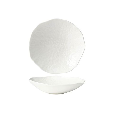 TABLEKRAFT FUSION LOTUS DEEP COUPE PLATE 245x67mm WHITE (*902105*) = PACK OF 4 X EACHES