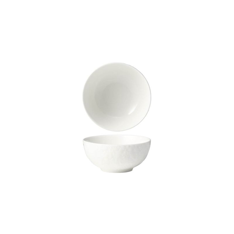 TABLEKRAFT FUSION LOTUS FOOTED RICE BOWL 118x54mm WHITE (*902109*) = PACK OF 6 X EACHES