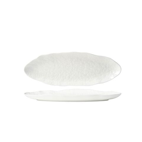 TABLEKRAFT FUSION LOTUS OVAL PLATE 333x113x25mm WHITE (*902103*) = PACK OF 4 X EACHES