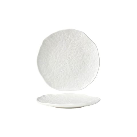 TABLEKRAFT FUSION LOTUS COUPE PLATE 255x35mm WHITE (*902101*) = PACK OF 4 X EACHES