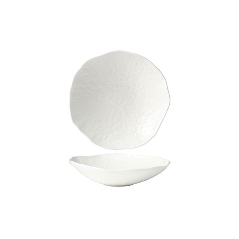 TABLEKRAFT FUSION LOTUS DEEP COUPE PLATE 210x58mm WHITE (*902102*) = PACK OF 6 X EACHES
