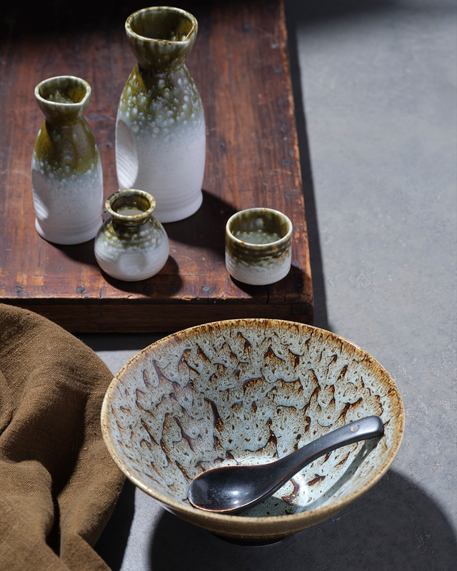 TABLEKRAFT FUSION RAMEN BOWL 232x97mm PATINA (*902209*) = PACK OF 3 X EACHES