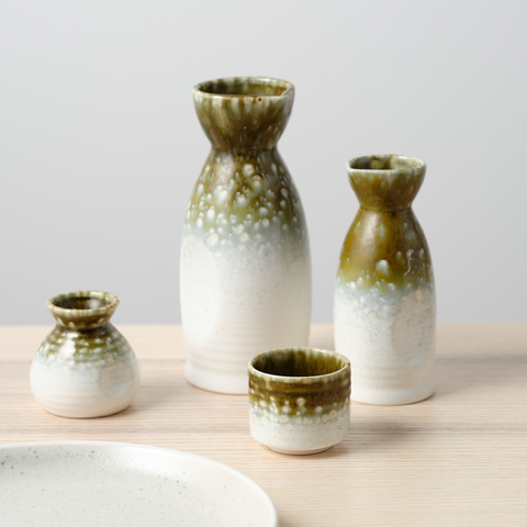 TABLEKRAFT FUSION SAKE/SAUCE BOTTLE 54x128mm 250ml KHAKI (*902286*) = PACK OF 6 X EACHES