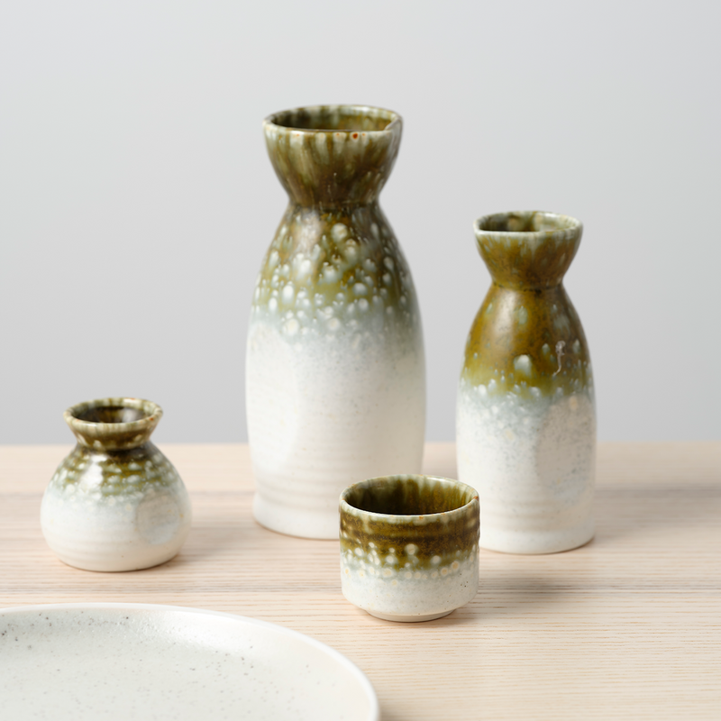 TABLEKRAFT FUSION SAKE/SAUCE BOTTLE 70x165mm 330ml KHAKI (*902287*) = PACK OF 6 X EACHES