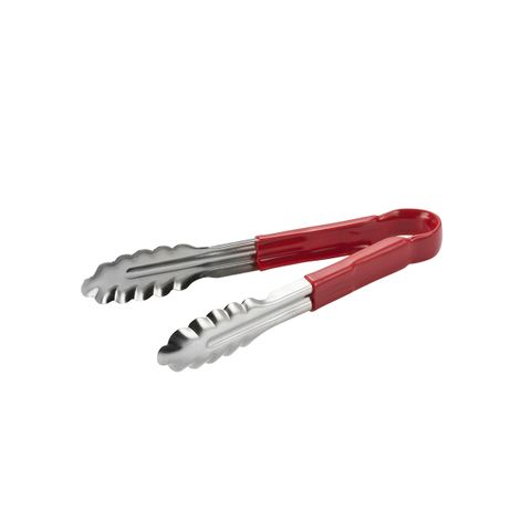 CHEF INOX ESSENTIALS  TONG S/S HDL 230mm RED (*36102*) = PACK OF 12 X EACHES
