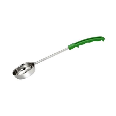 CHEF INOX FOOD PORTIONER PERFORATED S/S 120ml/4oz GREEN HDL (*36173*) = PACK OF 12 X EACHES